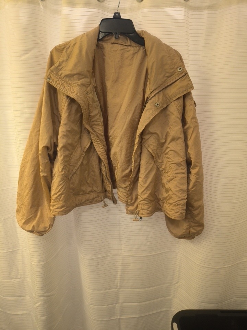 Love Tree Tan Utility Jacket with Drawstring Hem